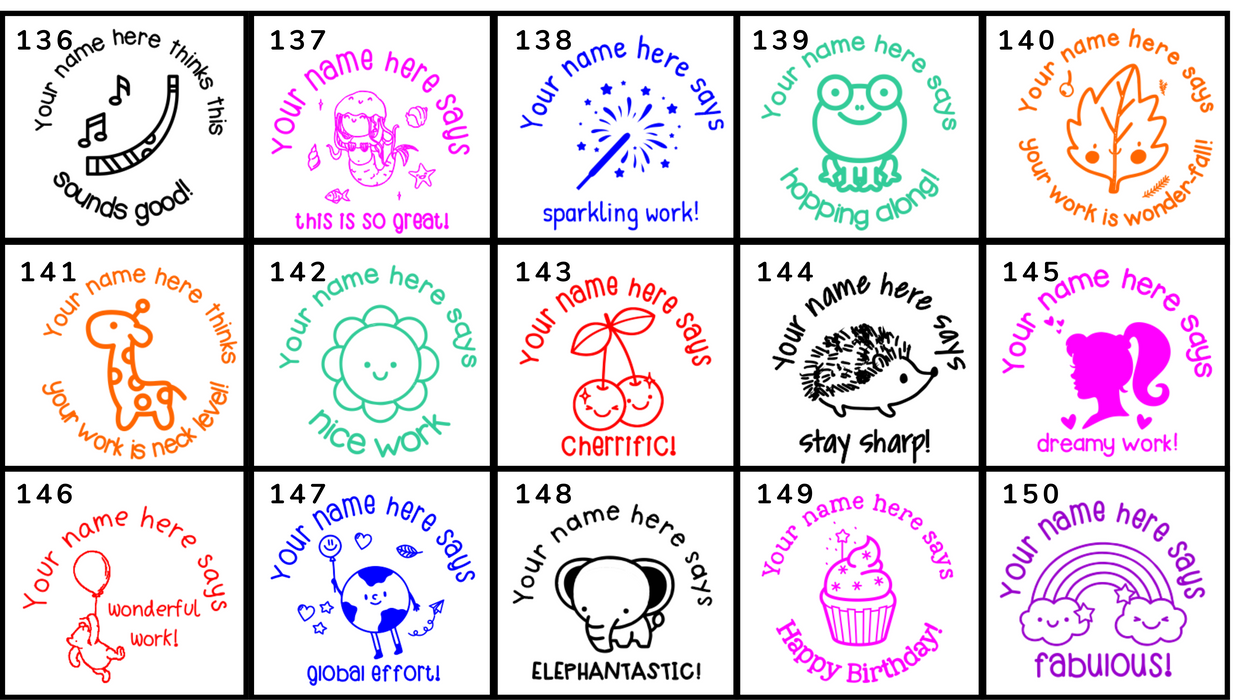 Clearance Personalised Stamps (Multiple Sizes)