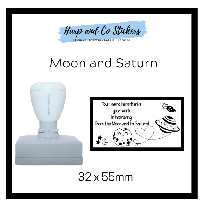 Moon and Saturn