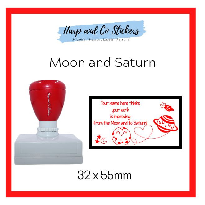 Moon and Saturn