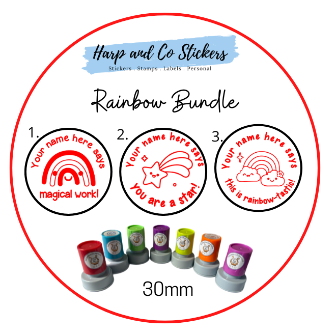 Rainbow Stamp Bundle