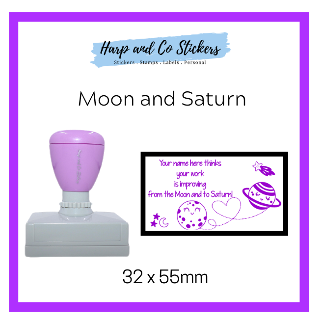 Moon and Saturn