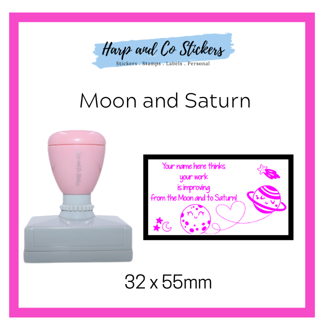 Moon and Saturn