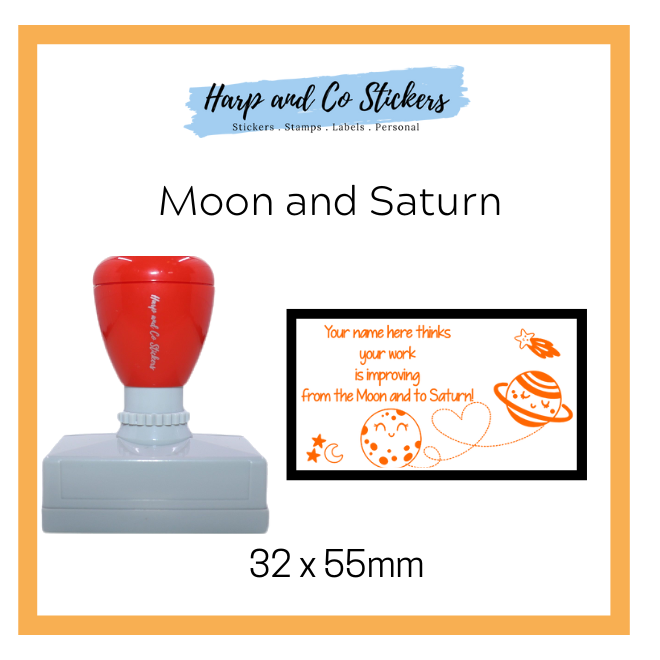Moon and Saturn