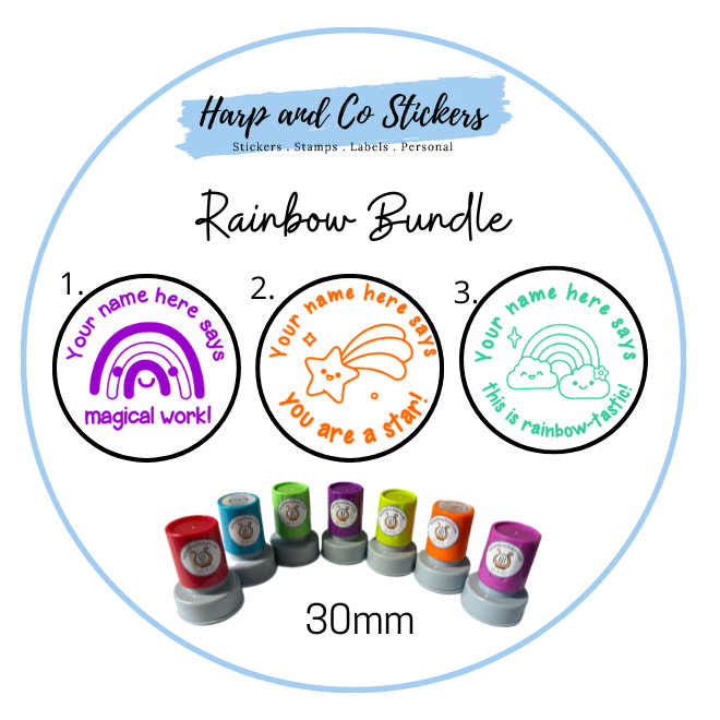 Rainbow Stamp Bundle