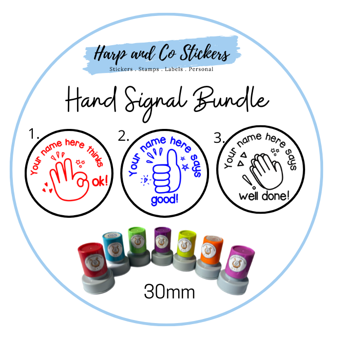 Hand Signal Stamp Bundle