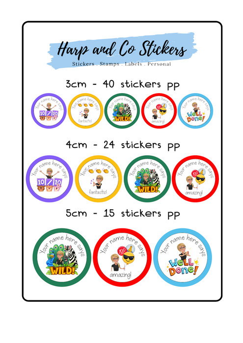 Personalised You Stickers