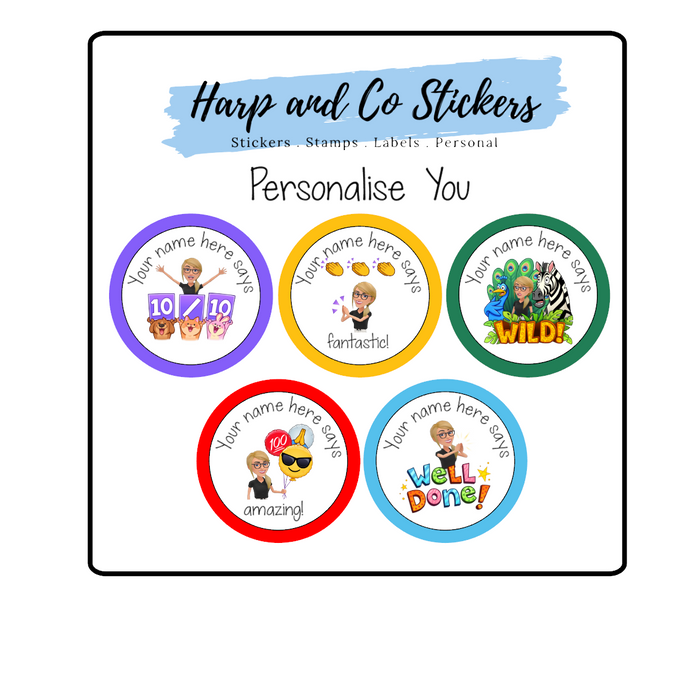 Personalised You Stickers