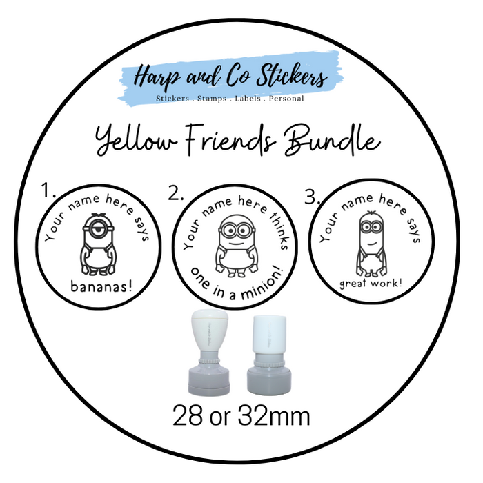 Yellow Friend Stamp Bundle