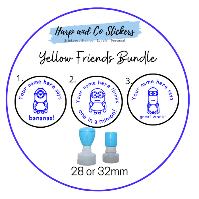 Yellow Friend Stamp Bundle