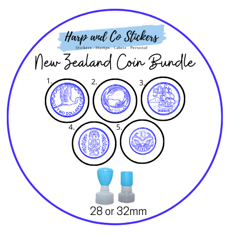 New Zealand Coins Stamp Bundle