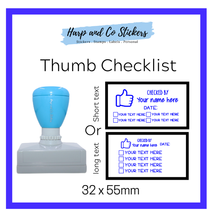 Editable Thumb - Personalised Checklist