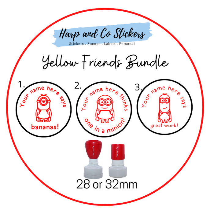Yellow Friend Stamp Bundle