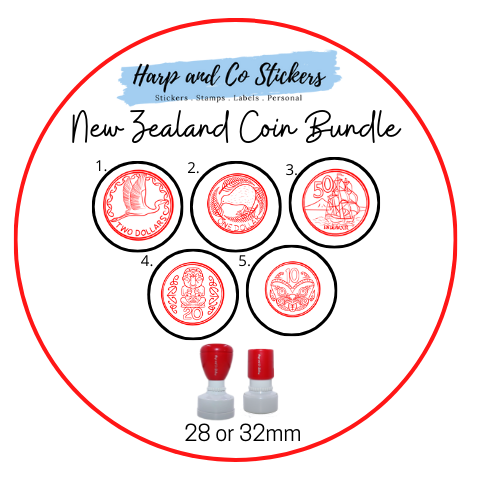 New Zealand Coins Stamp Bundle