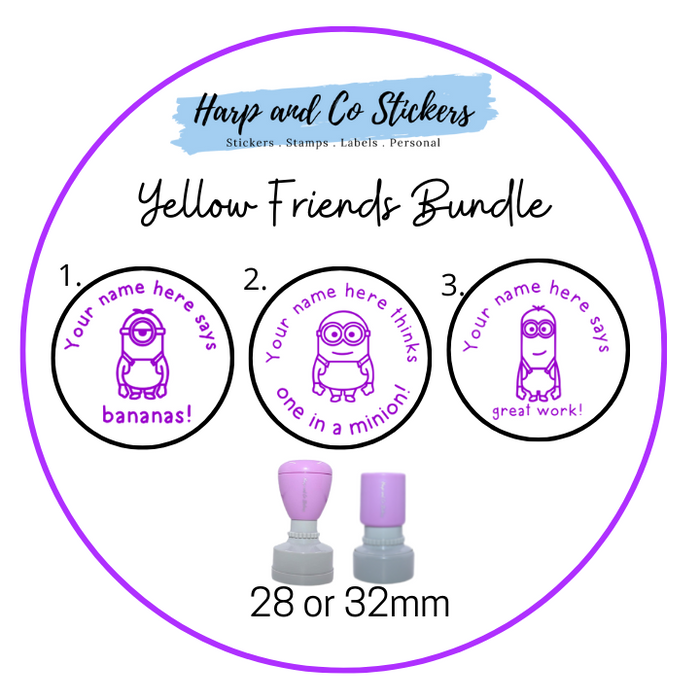 Yellow Friend Stamp Bundle