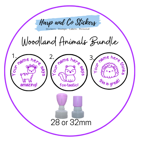 Woodland Animals Stamp Bundle