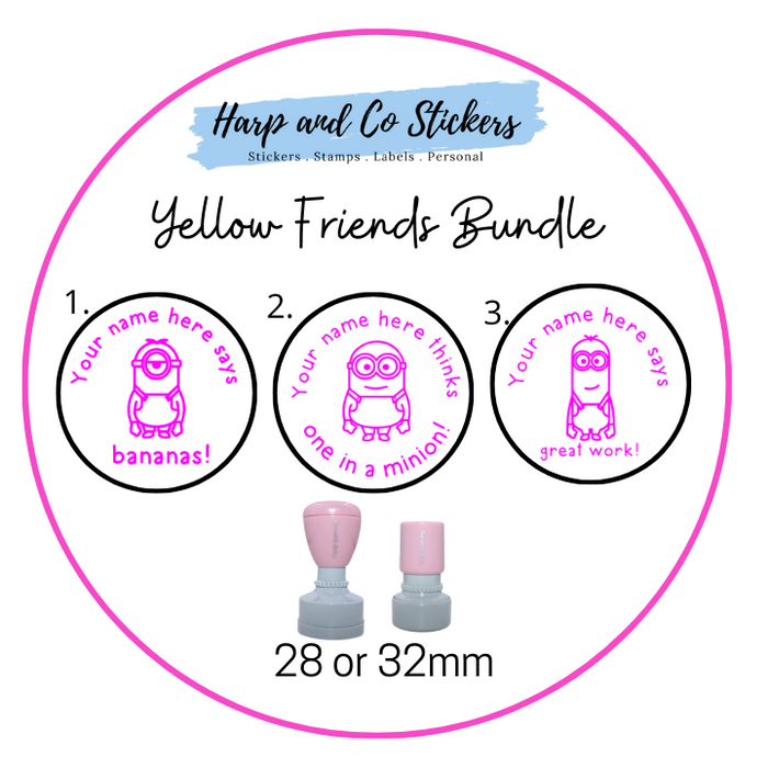 Yellow Friend Stamp Bundle