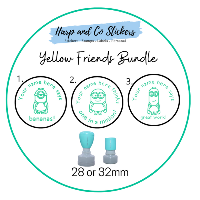 Yellow Friend Stamp Bundle