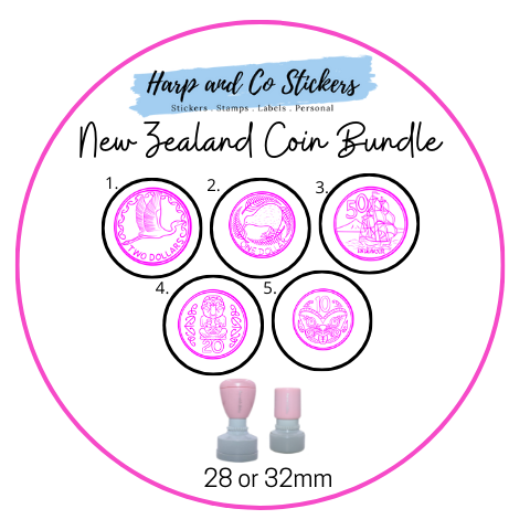 New Zealand Coins Stamp Bundle