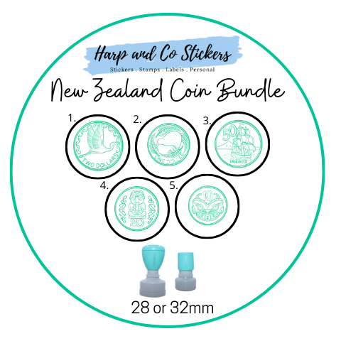 New Zealand Coins Stamp Bundle