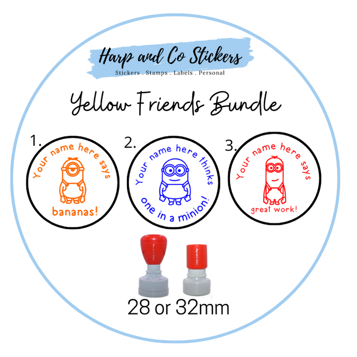 Yellow Friend Stamp Bundle