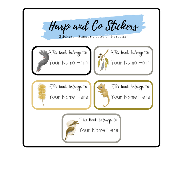 Australia Book Labels