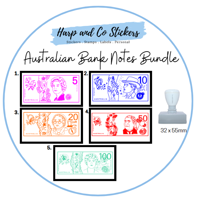 Teacher toolkit - Australian Notes - 5 stamps
