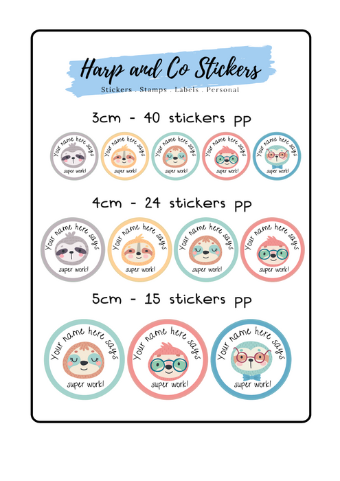 Pastel Sloths