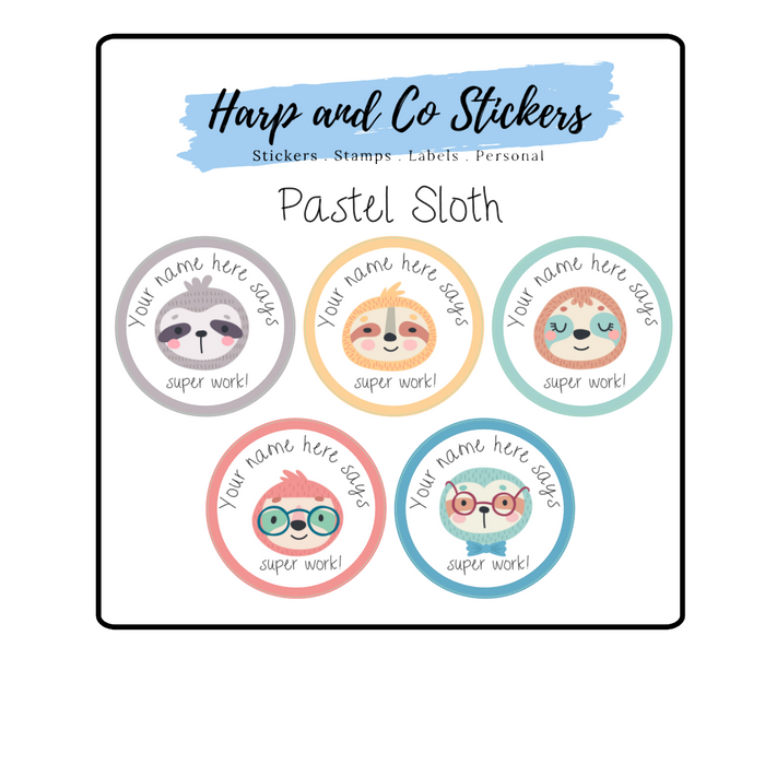 Pastel Sloths